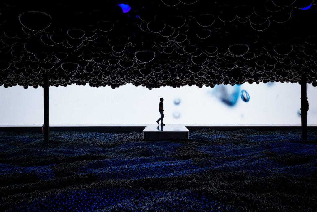 Image shows an exhibit at the Balloon Museum Dallas.