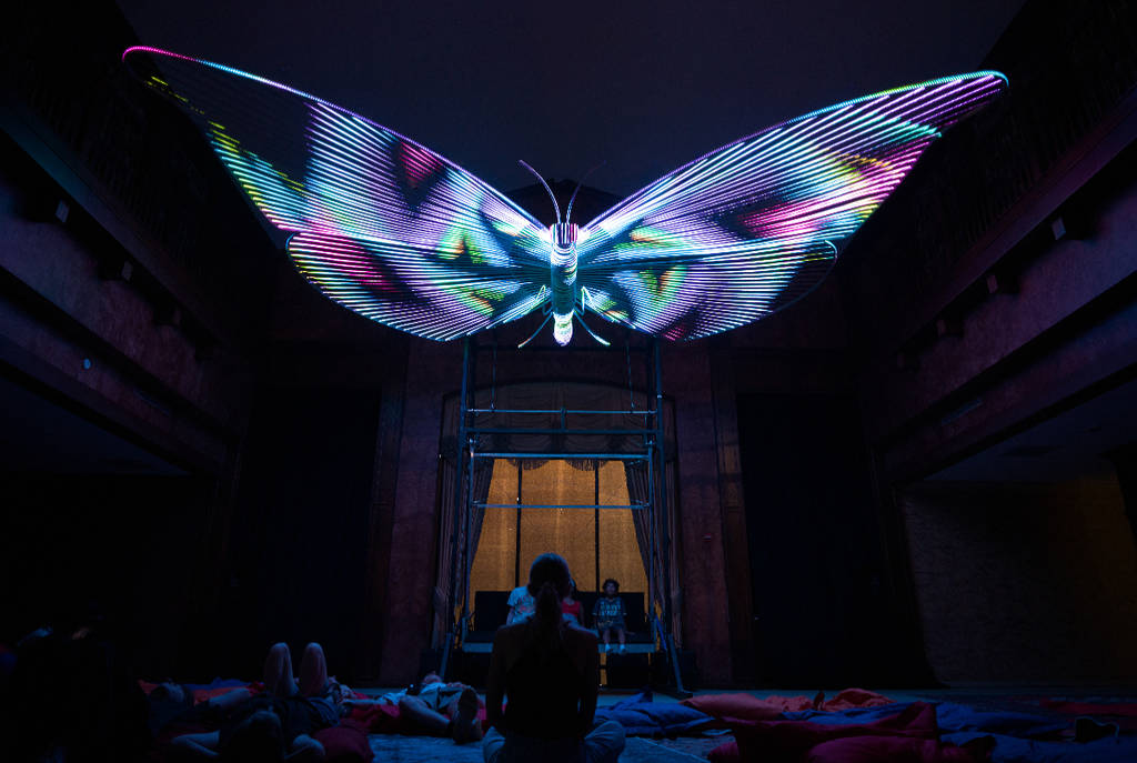 Image shows the Mariposa display at the Balloon Museum Dallas.