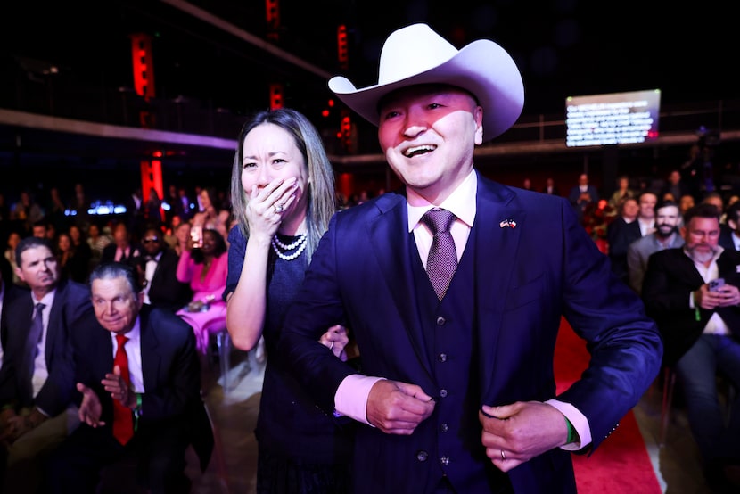 One of the most heartwarming photos from the Michelin Guide Texas ceremony in 2024 was when...