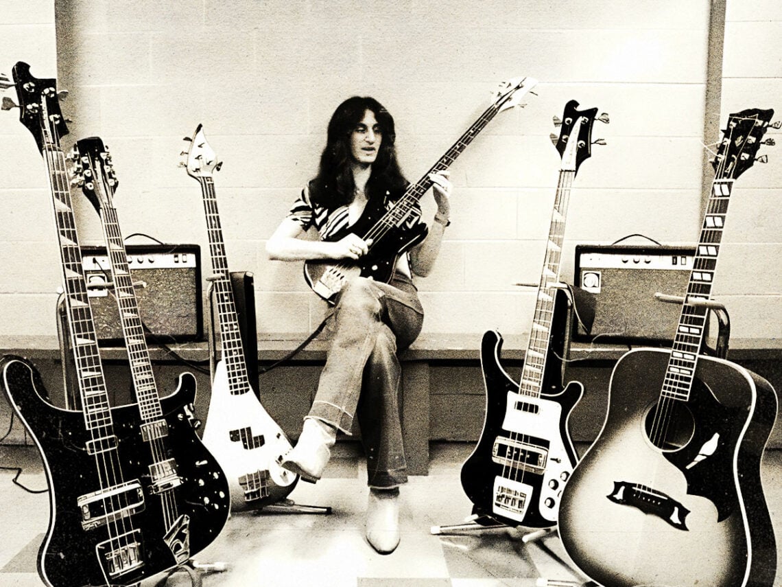 Geddy Lee of Rush with Rickenbacker 3001