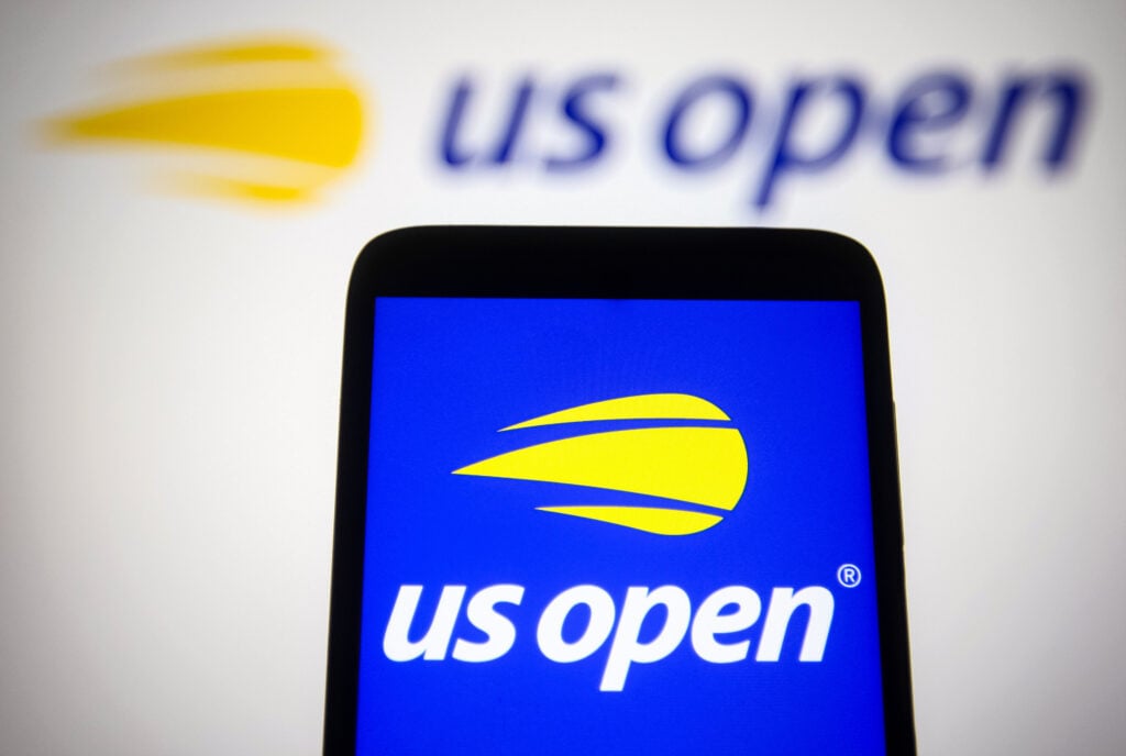 An image of the US Open logo in 2021
