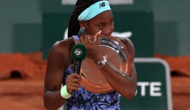 The only three WTA players who have ever beaten Coco Gauff in a final after she wins her 11th title in Wuhan