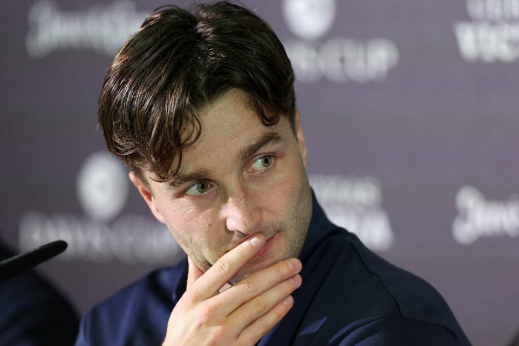 Liam Broady speaks to the media ahead of the 2023 Davis Cup Finals