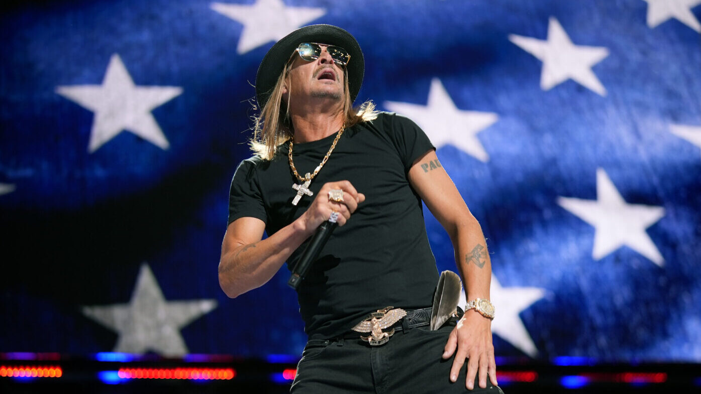 Kid Rock performs at the Republican National Convention on July 18, 2024 in Milwaukee, Wisconsin. (...