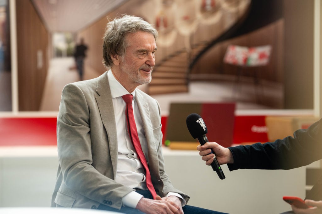 Sir Jim Ratcliffe speaks to the media as Manchester United Announce Plans to Build New World Class Stadium.