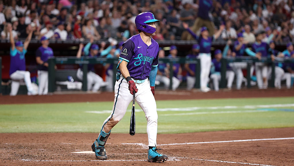 The Diamondbacks responded quickly to the disappearance of their sizable lead late, as Corbin Carro...