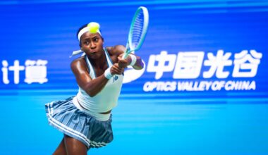 Coco Gauff does something remarkable on serve during latest match in Wuhan as she 'lays down a marker' to all her rivals