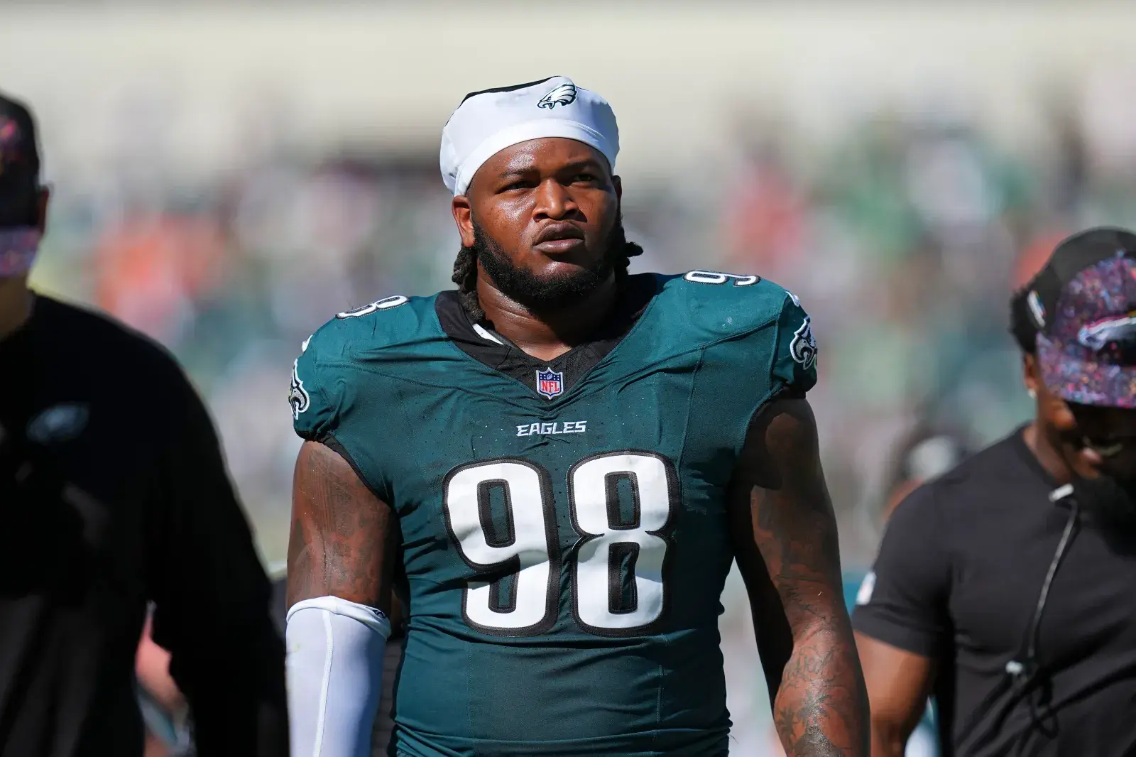 Philadelphia Eagles defensive tackle Jalen Carter.