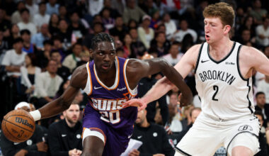 Rasheer Fleming Suns rookie instinct preseason finale Luka deflection...