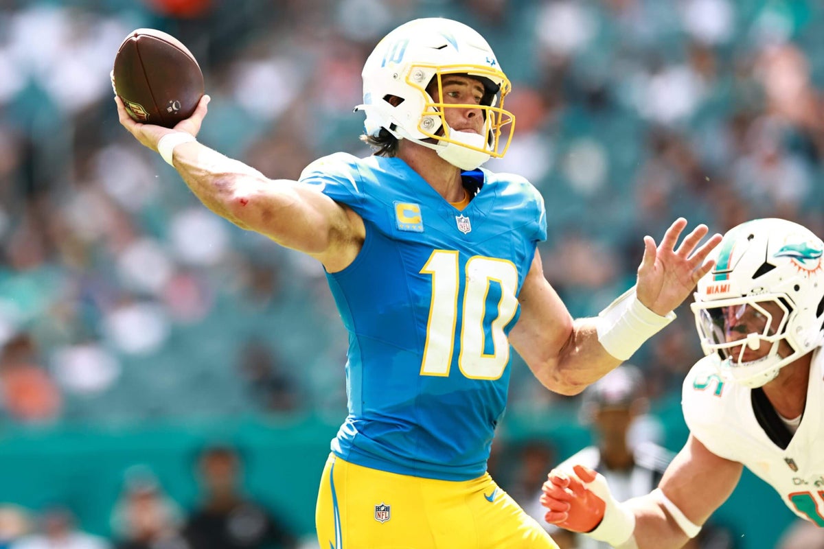 Justin Herbert’s heroics salvage needed victory for Chargers against Dolphins