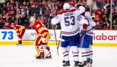 NHL rumblings: Frustrated Flames exploring trade market, teams calling on Yegor Chinakhov, more