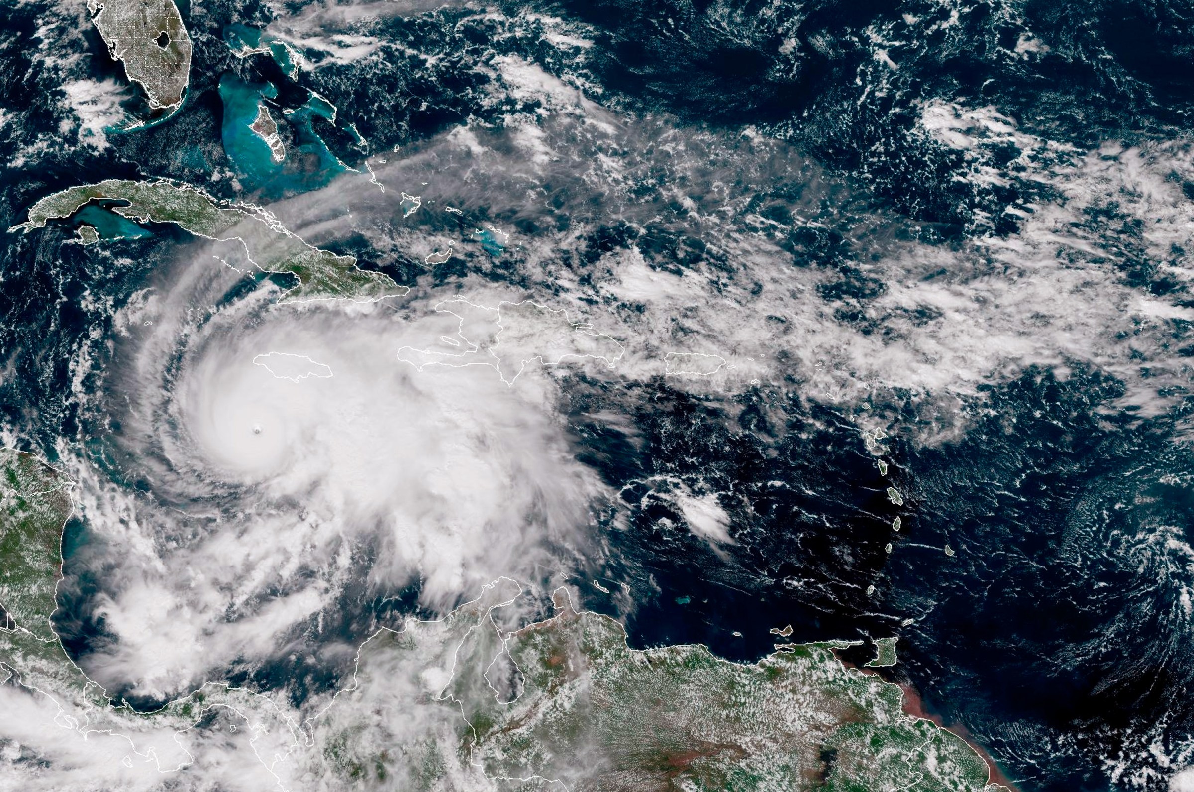 NOAA view of Hurricane Melissa