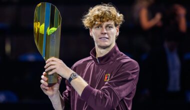 How many ATP titles Jannik Sinner has won compared to Novak Djokovic and Roger Federer at the same age