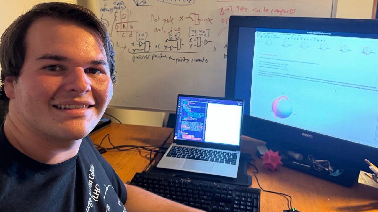 Christopher Gilbert, 19, of Cumberland, has always been fascinated with quantum physics and quantum computing. Now, his work in the latter field has earned him a $25,000 college scholarship. (Photo courtesy Christopher Gilbert)