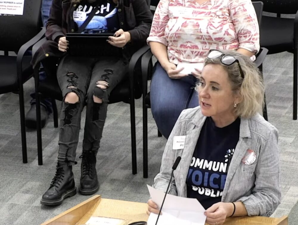 Ginny McDavid Houston ISD Board Meeting