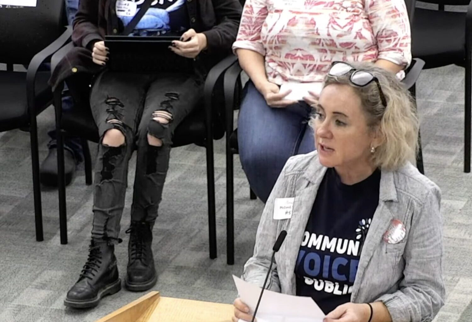 Ginny McDavid Houston ISD Board Meeting