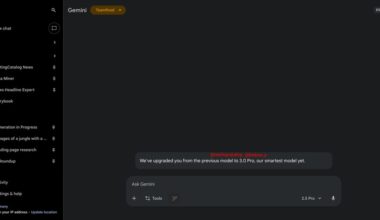 Gemini 3 Pro upgrade notice appears as Google nears release