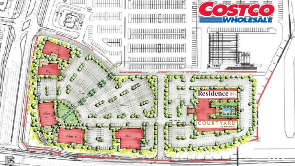 Costco, Courtyard by Marriott and a Residence Inn are confirmed occupants for a mixed-use developme...