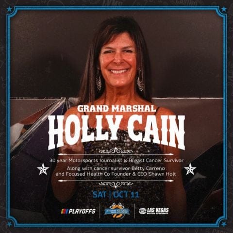 Award-winning Motorsports Journalist Holly Cain named Grand Marshal for Focused Health 302