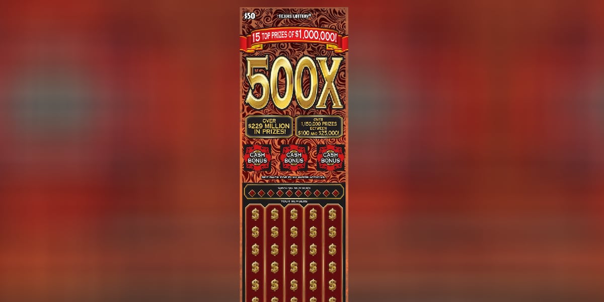 Jacksonville resident wins $1 million scratch ticket prize
