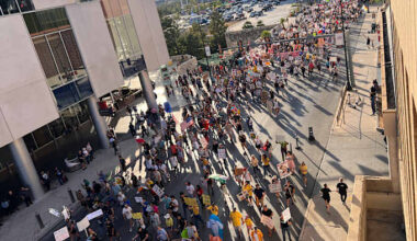 Thousands of people march through downtown San Antonio for ‘No Kings’ protest