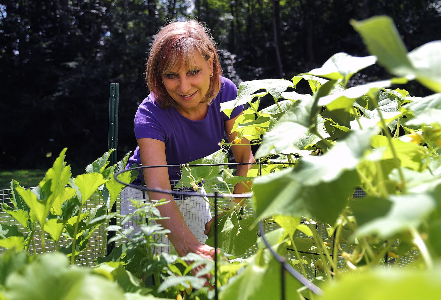 Kerry Dennis is living well with dementia, by gardening and eating healthy.