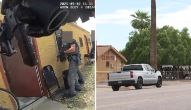 Suspect injured in Phoenix police shootout booked into jail
