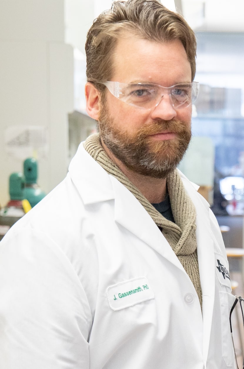 Jeremiah Gassensmith is an associate professor of chemistry and biochemistry at UT Dallas.