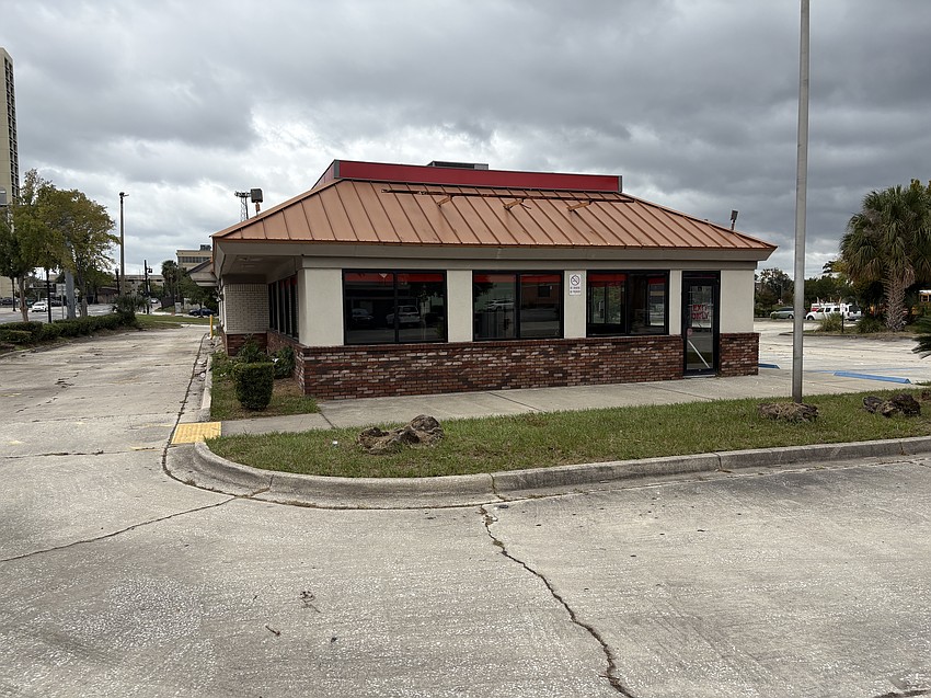 The former Burger King at 210 E. State St. in Downtown Jacksonville, built on almost 1.6 acres in 1985, closed in October 2023 after more than 38 years. The former Burger King at 210 E. State St. in Downtown Jacksonville, built on almost 1.6 acres in 1985, closed in October 2023 after more than 38 years.