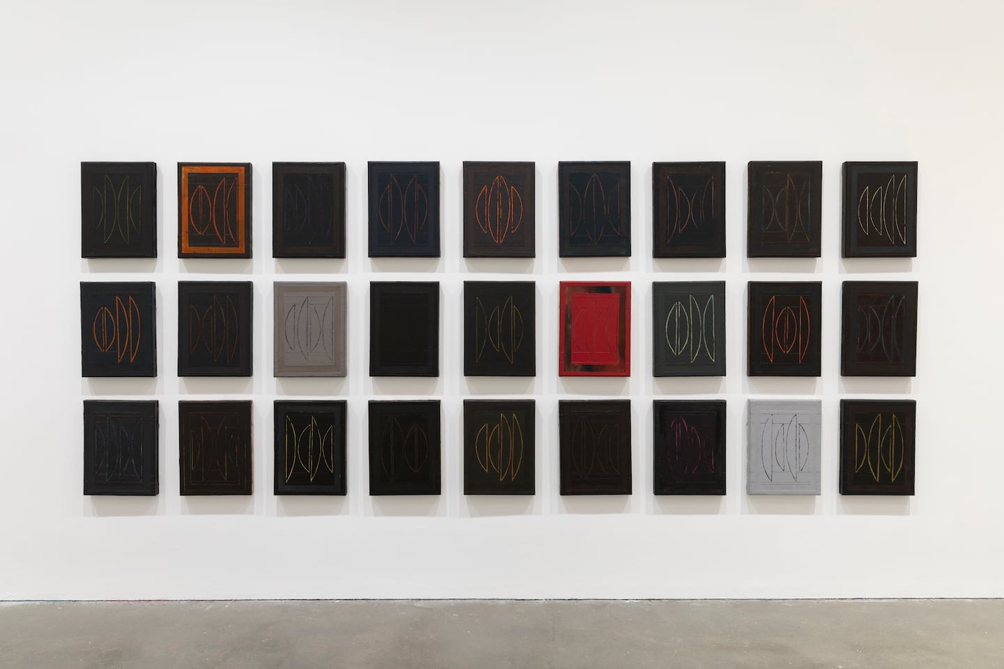 Kay WalkingStick, "Chief Joseph Series," 1974-76, named for the Nez Perce hero who led his people more than 1,000 miles north in an attempt to escape the brutal incursions of the American Army, clearing a path for westward expansion after the Civil War.