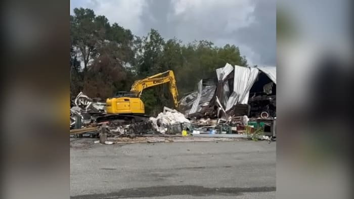 Demolition begins for Hagan Ace Hardware store destroyed by fire, plans to rebuild at same location