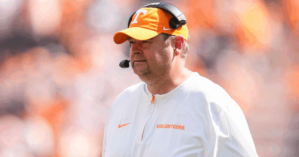 Tennessee coach Josh Heupel (Angelina Alcantar/News Sentinel / USA TODAY NETWORK via Imagn Images)