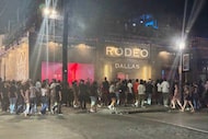 This photo of Rodeo Dallas in Deep Ellum, at Crowdus and Elm Streets, was provided in Asana...
