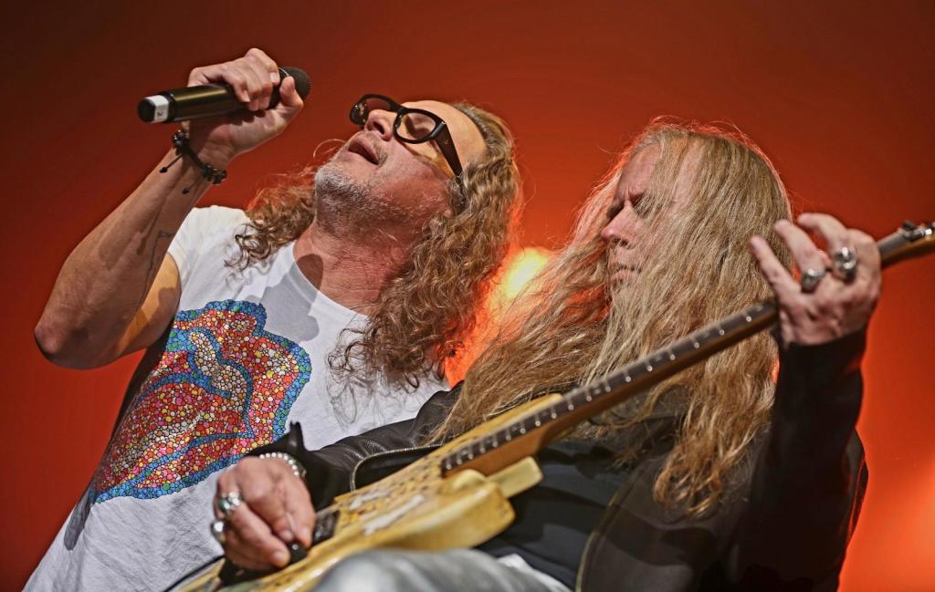 Band performing on stage