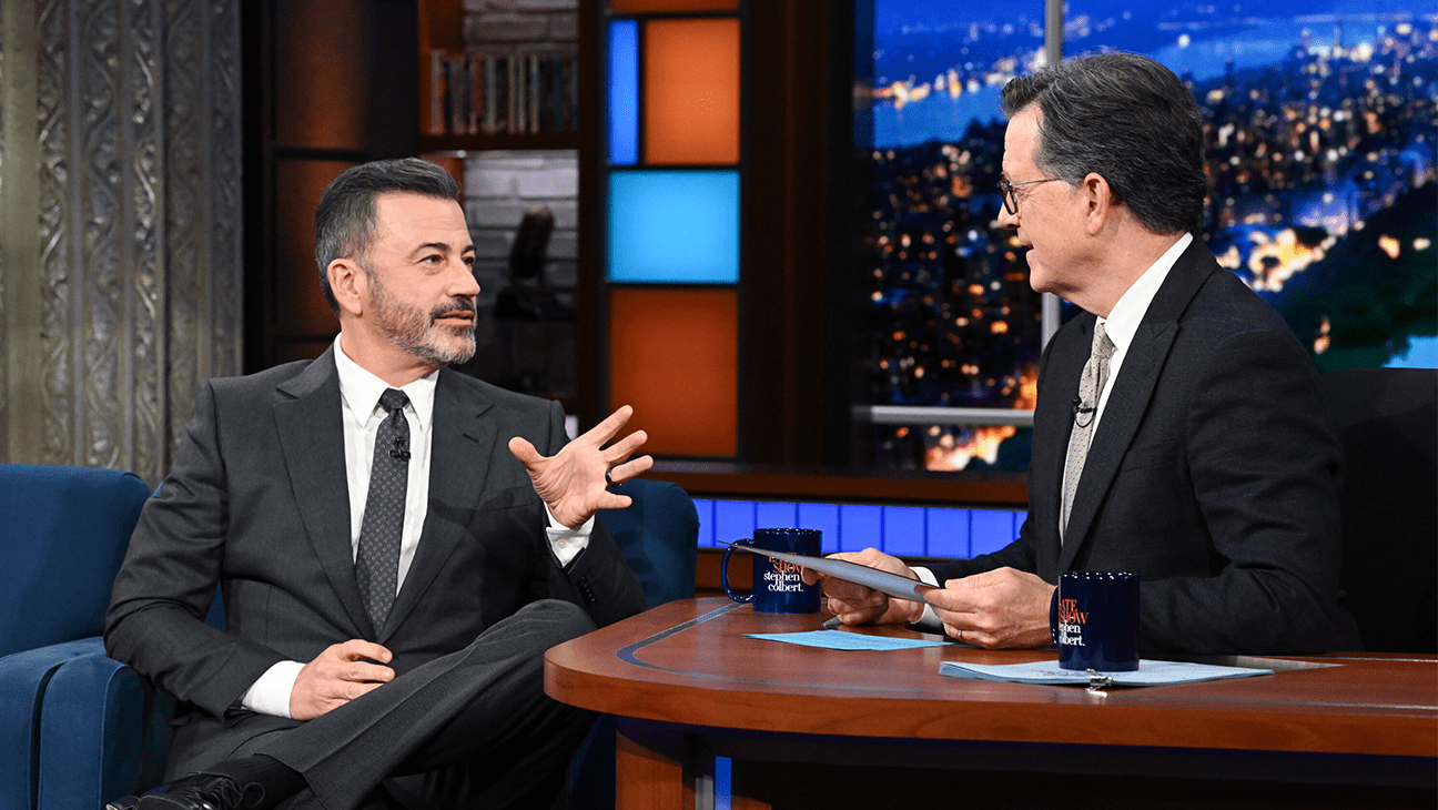 Jimmy Kimmel on 'The Late Show with Stephen Colbert.'