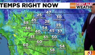 Phoenix area seeing cool fall weather with below-average temperatures