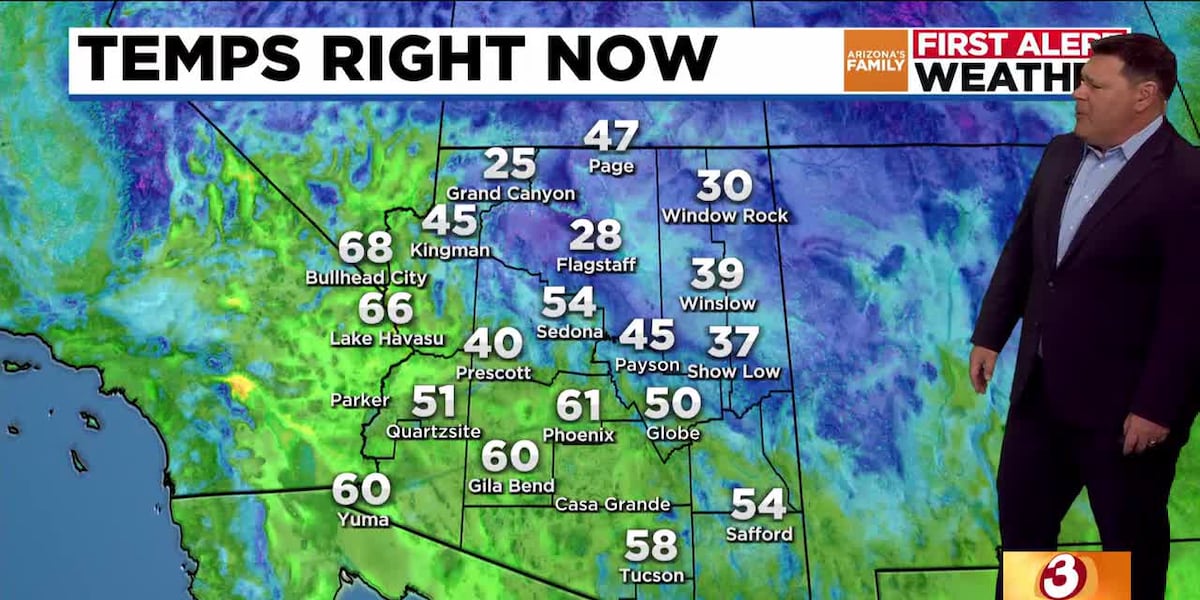Phoenix area seeing cool fall weather with below-average temperatures