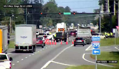 Deadly crash reported on New Kings Road at Trout River Boulevard