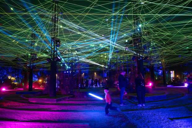 Passing through the Rhizome at “Carved” in Descanso Gardens on...