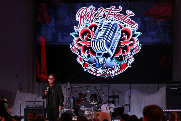 Dominic Done, Slave 2 Nothing Foundation Executive Director speaks during...