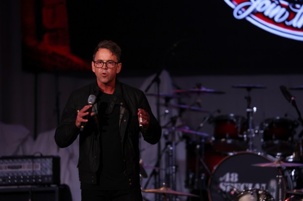 Dominic Done, Slave 2 Nothing Foundation Executive Director speaks during...