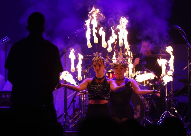 The In-N-Out Burger Company Band, .48 Special performs a fire...