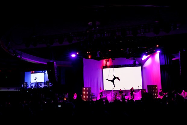 The In-N-Out Burger Company Band, .48 Special, performs during the...