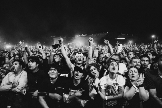 Turnstile at their sold-out show on Saturday, Oct. 4, at...