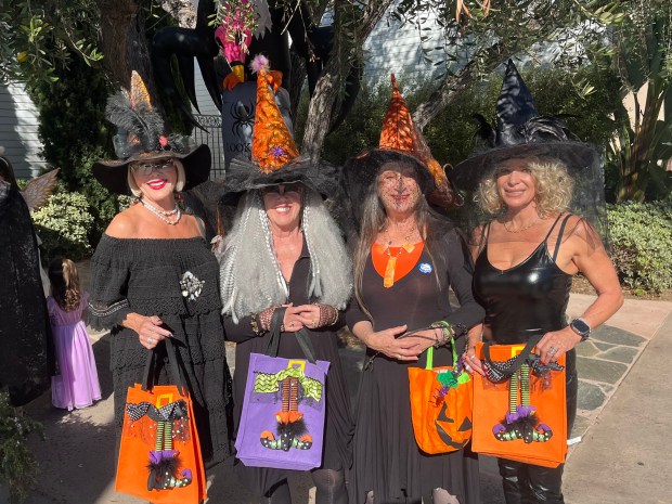 Creepy Candy Crawl costume contest judges Ellen Kardashian, Doris Dirks,...