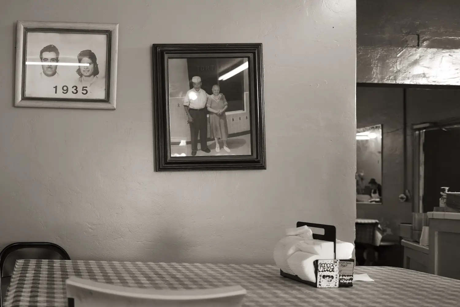 Las Cuatro Milpas, as captured by photographer Michael Williams in his exhibit Taco Stand Vernacular 