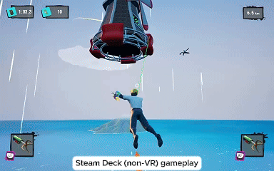 Playing Project Freefall on a Steam Deck