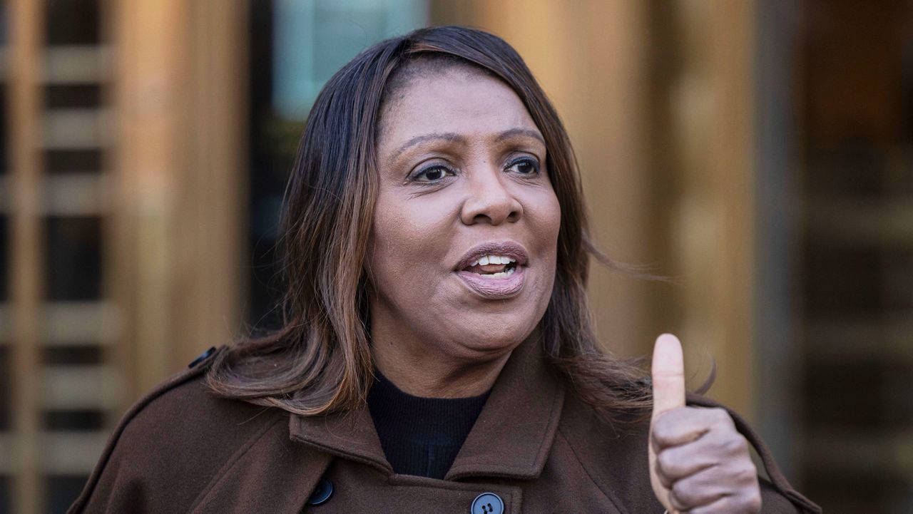 New York Attorney General Letitia James is set to speak at a rally for New York City mayoral candidate Zohran Mamdani on Monday. (AP Photo/Yuki Iwamura, File)