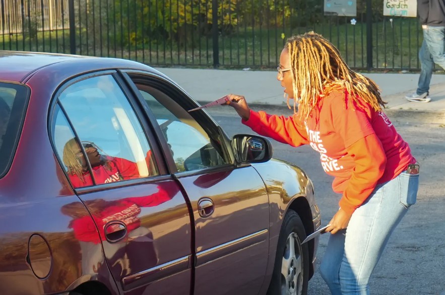 Member at Sidewalk Solidarity.