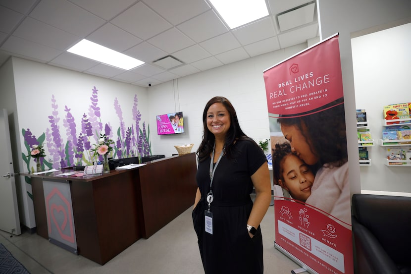 Amy Norton, chief development officer of Genesis Women's Shelter and Support, poses for a...